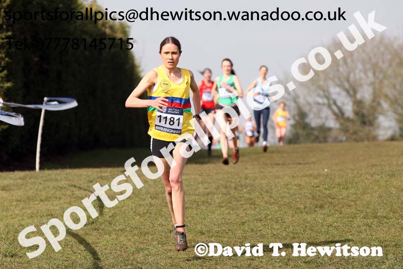 Senior womens 2016 Inter Counties Cross Country Champs. and Cross Challenge Final, Cofton Park, Birmingham. Photo: David T. Hewitson/Sports for All Pics
